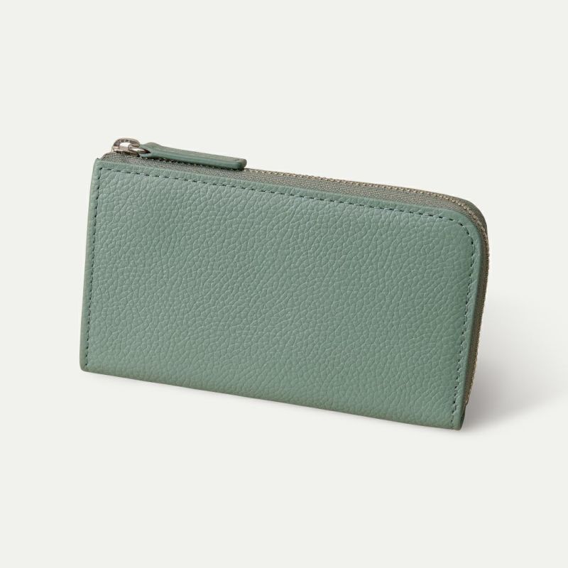 マルチウォレット_ミントグレー