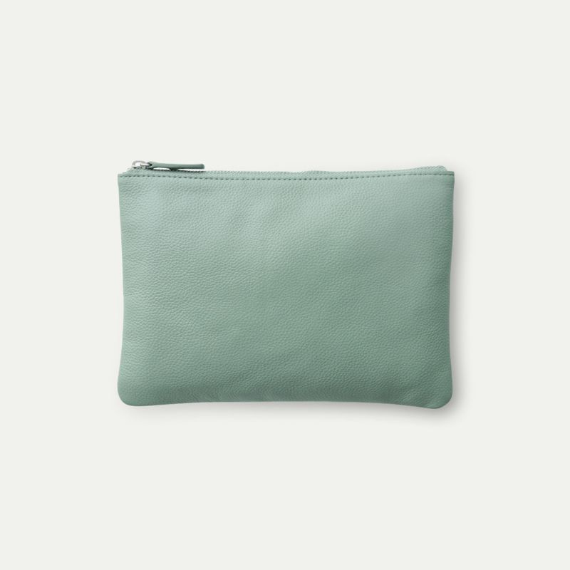 ポーチM_ミントグレー