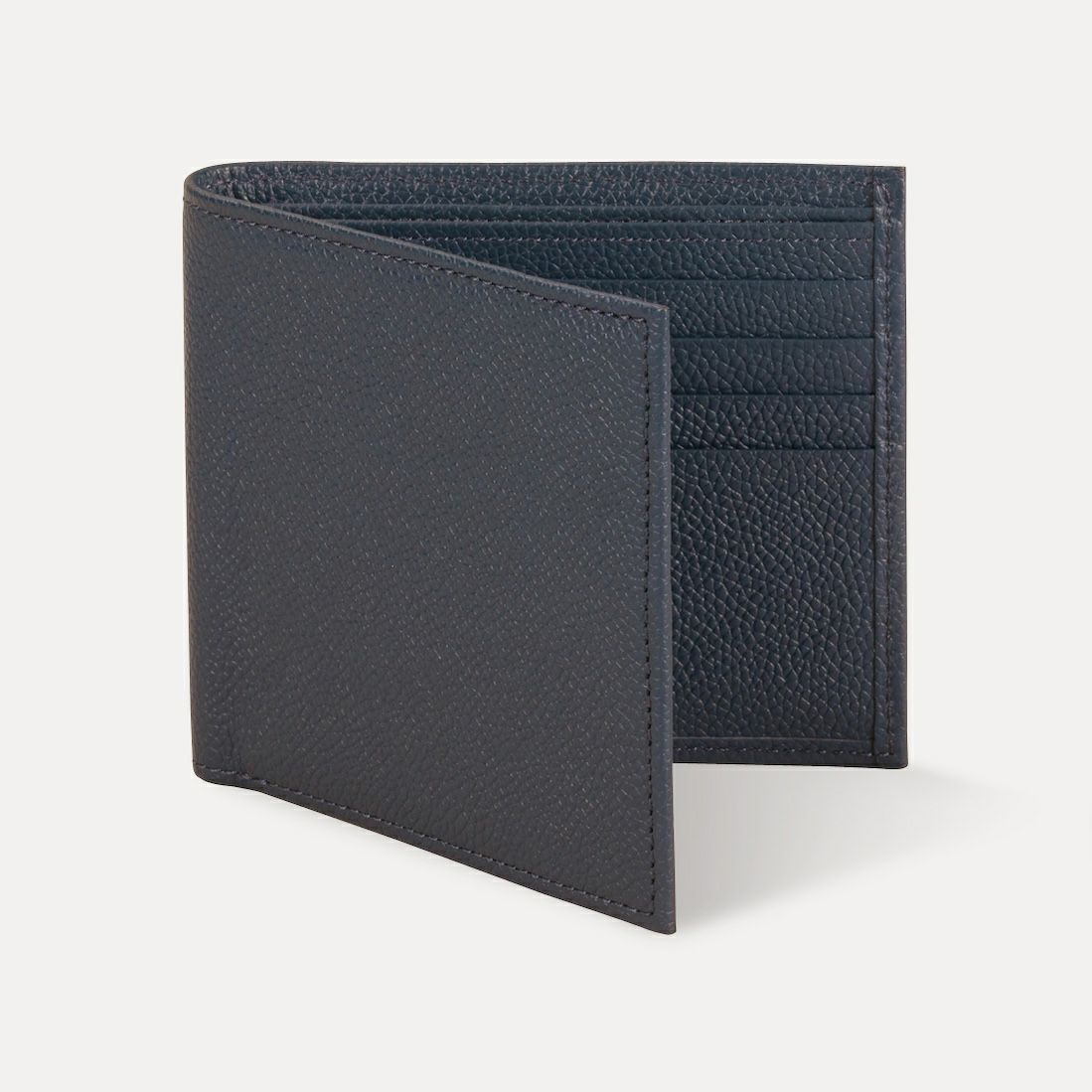 二つ折り財布(小銭入れなし）_プルシアンネイビー