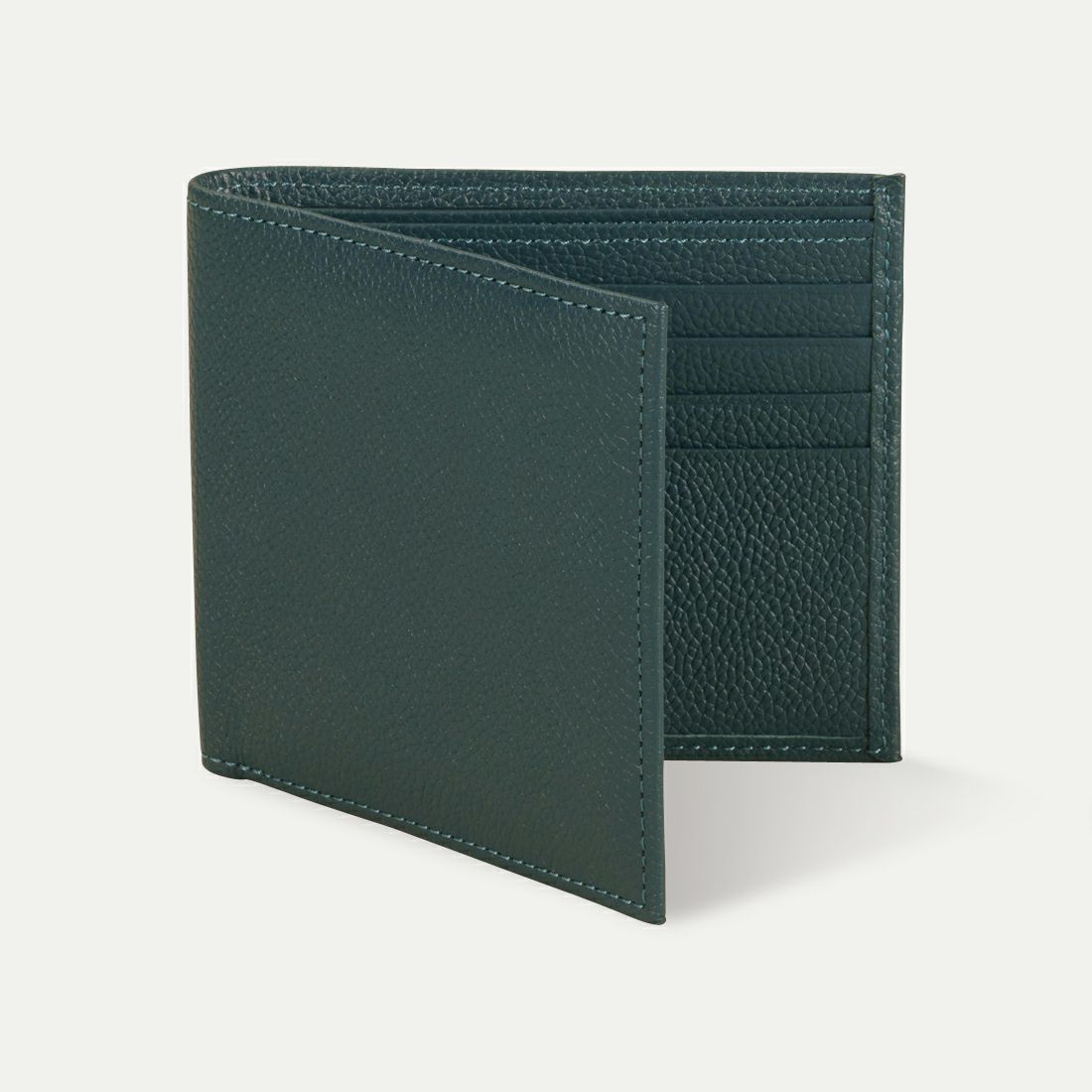 二つ折り財布(小銭入れなし）_ティールブルー