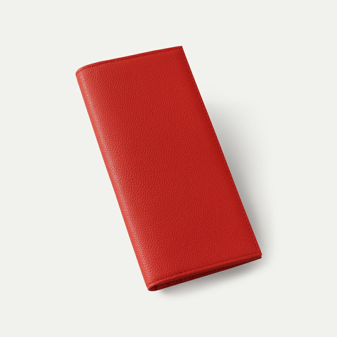 長財布(小銭入れなし)_アンバーレッド