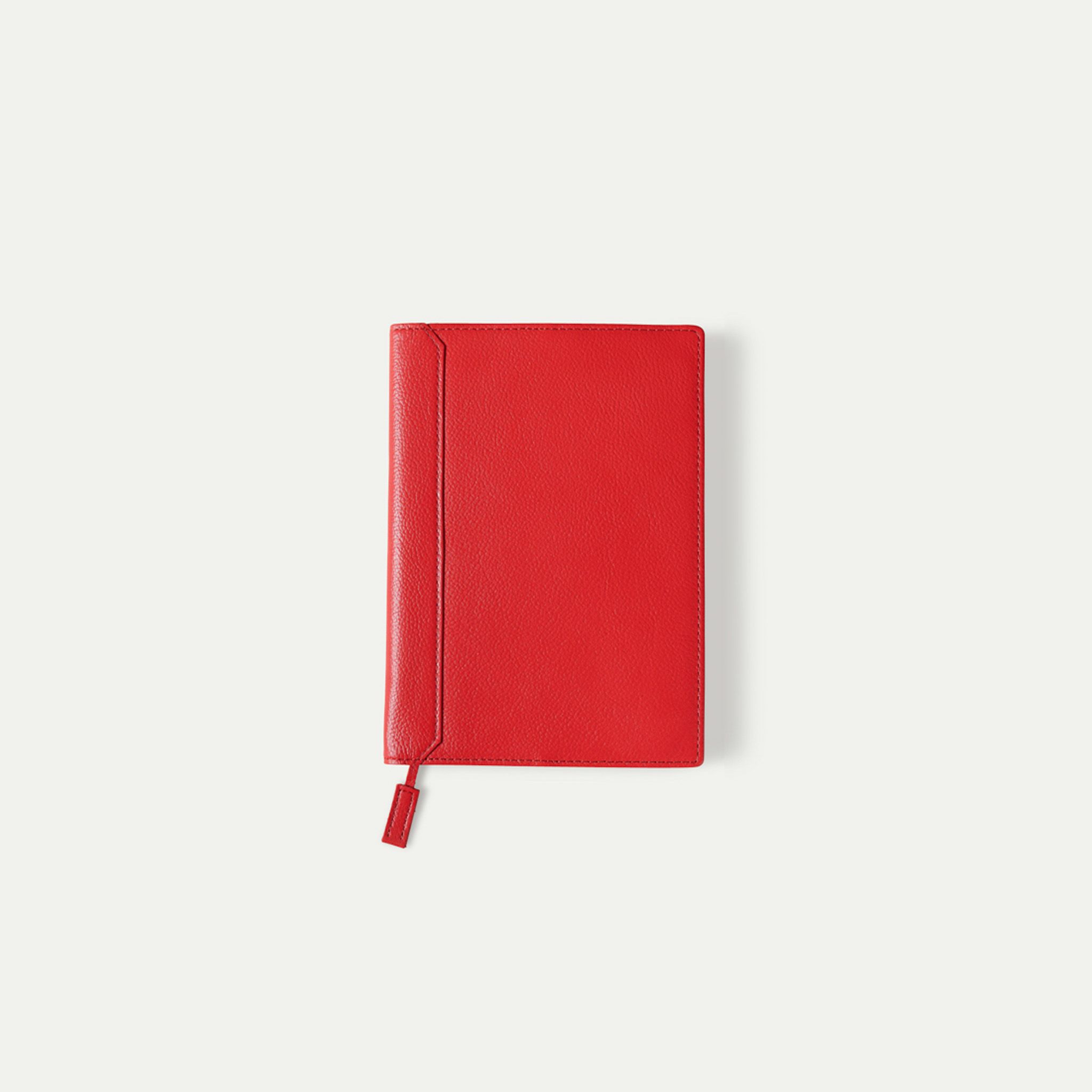 ノート（b6)_アンバーレッド