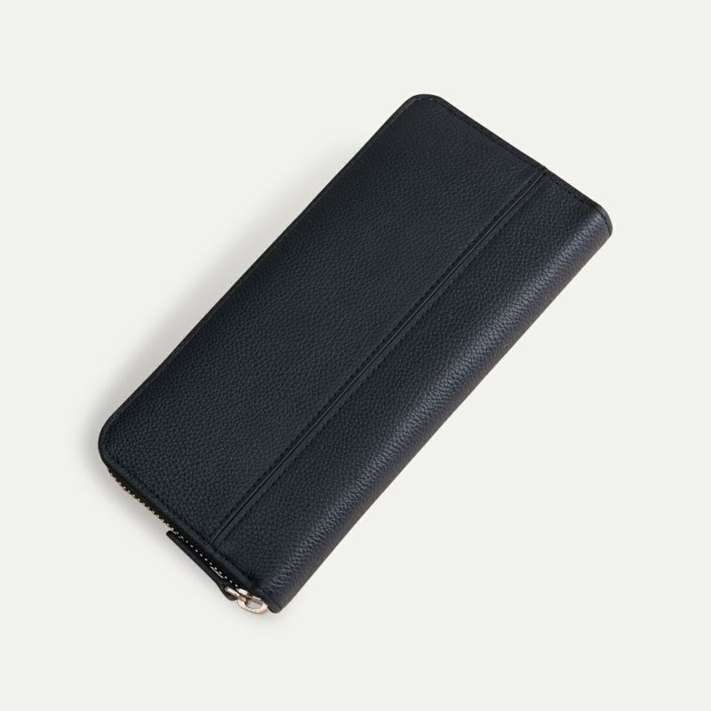 長財布（蛇腹）_ホールブラック