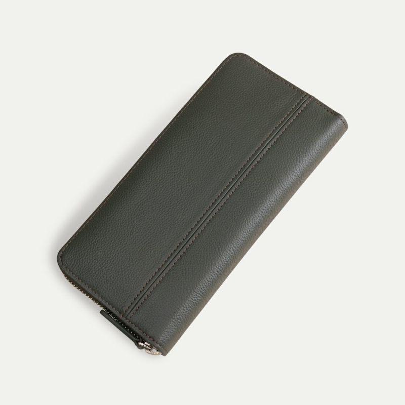 長財布（蛇腹）_ブラックオリーブ