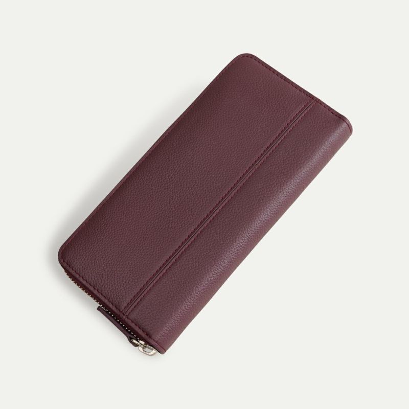 長財布（蛇腹）_バーガンディー