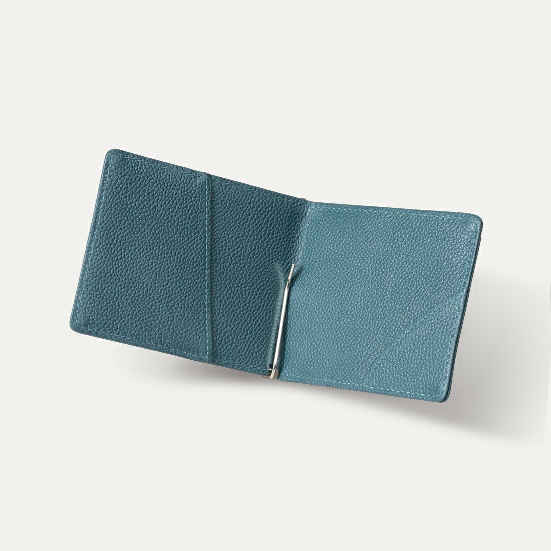 マネークリップ_ティールブルー