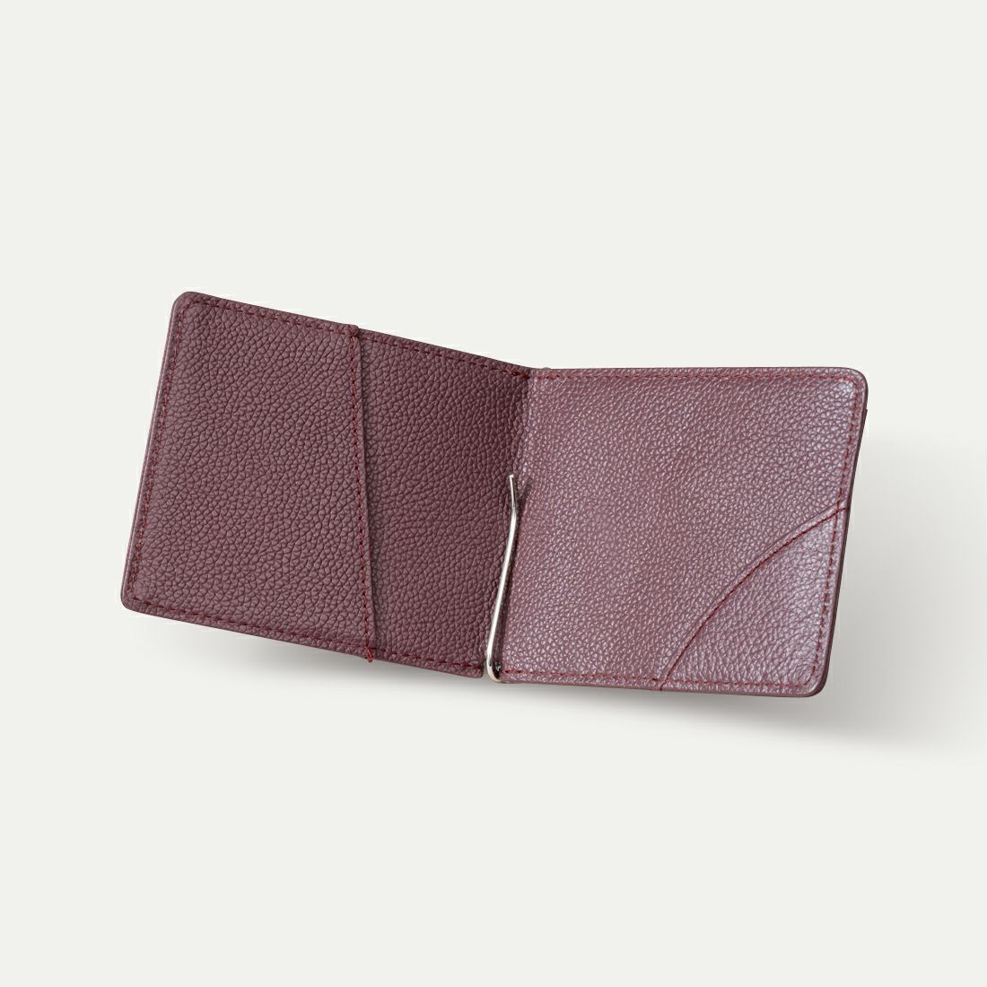 マネークリップ_バーガンディー