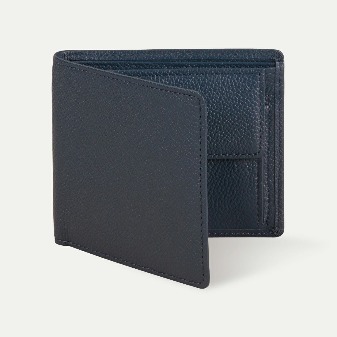 二つ折り財布(小銭入れあり)_プルシアンネイビー