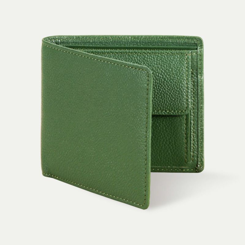 二つ折り財布(小銭入れあり)_アイビーグリーン