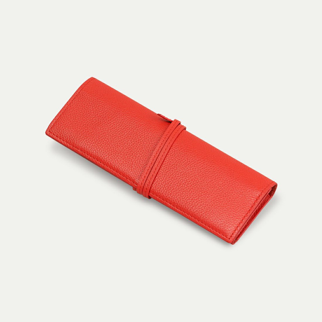 ロールペンケース_アンバーレッド