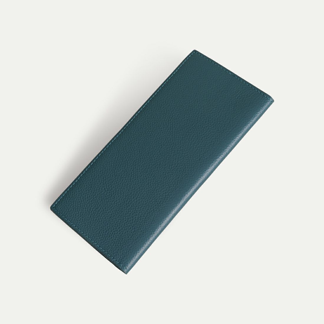 スリム長財布_ティールブルー