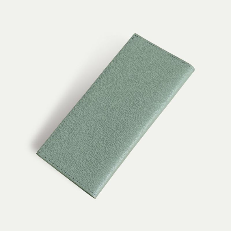 スリム長財布_ミントグレー