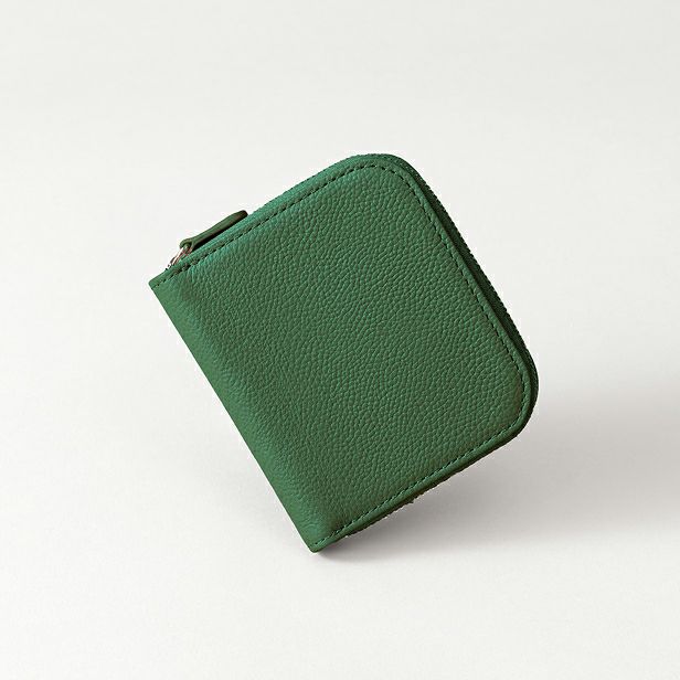 ラウンド二つ折り財布_アイビーグリーン