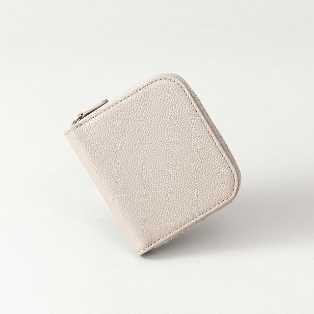 ラウンド二つ折り財布_カララホワイト