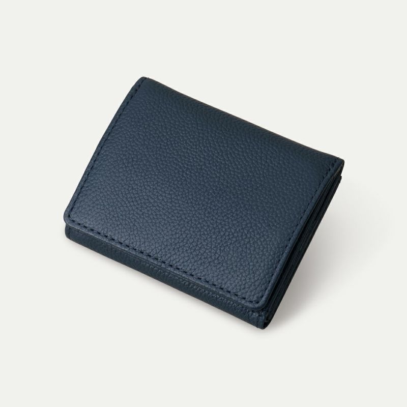 三つ折り財布_プルシアンネイビー