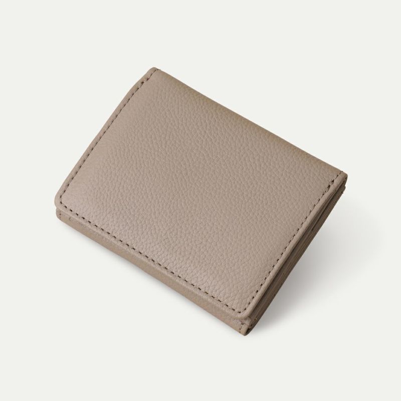 三つ折り財布_サンドベージュ
