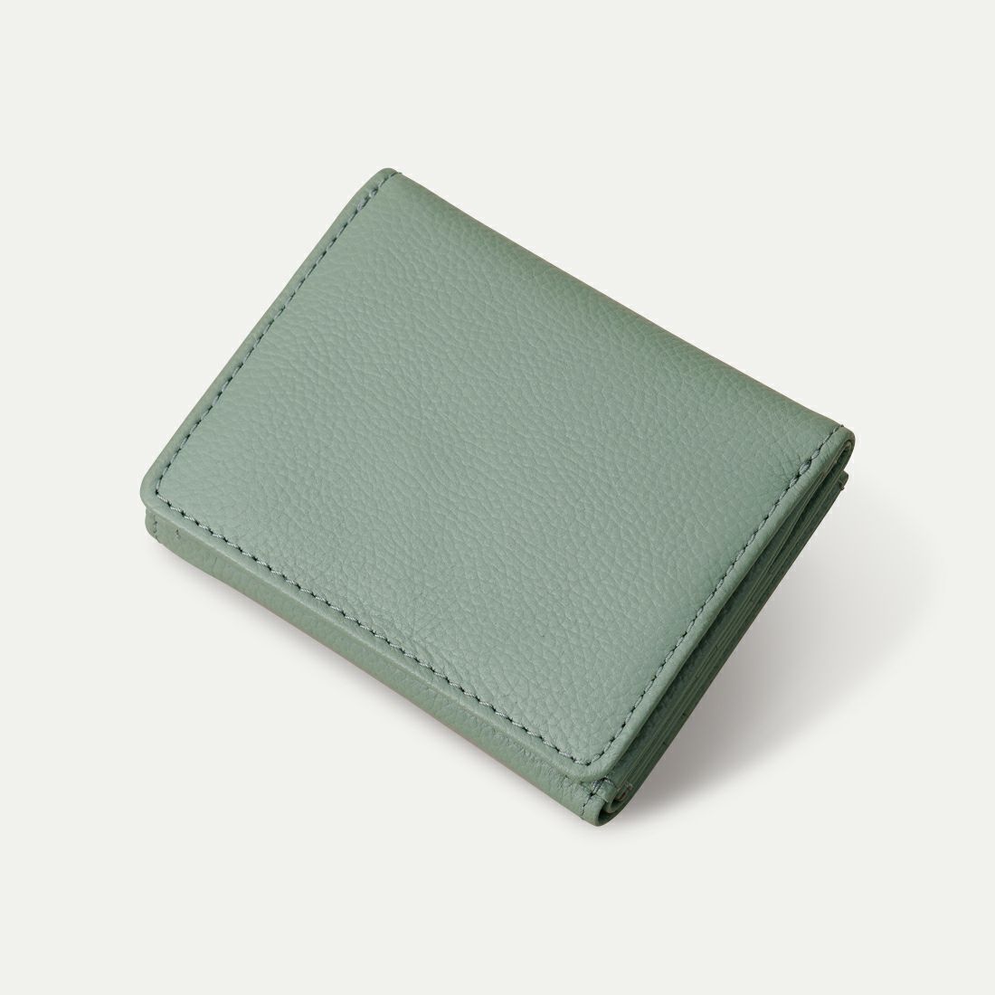三つ折り財布_ミントグレー