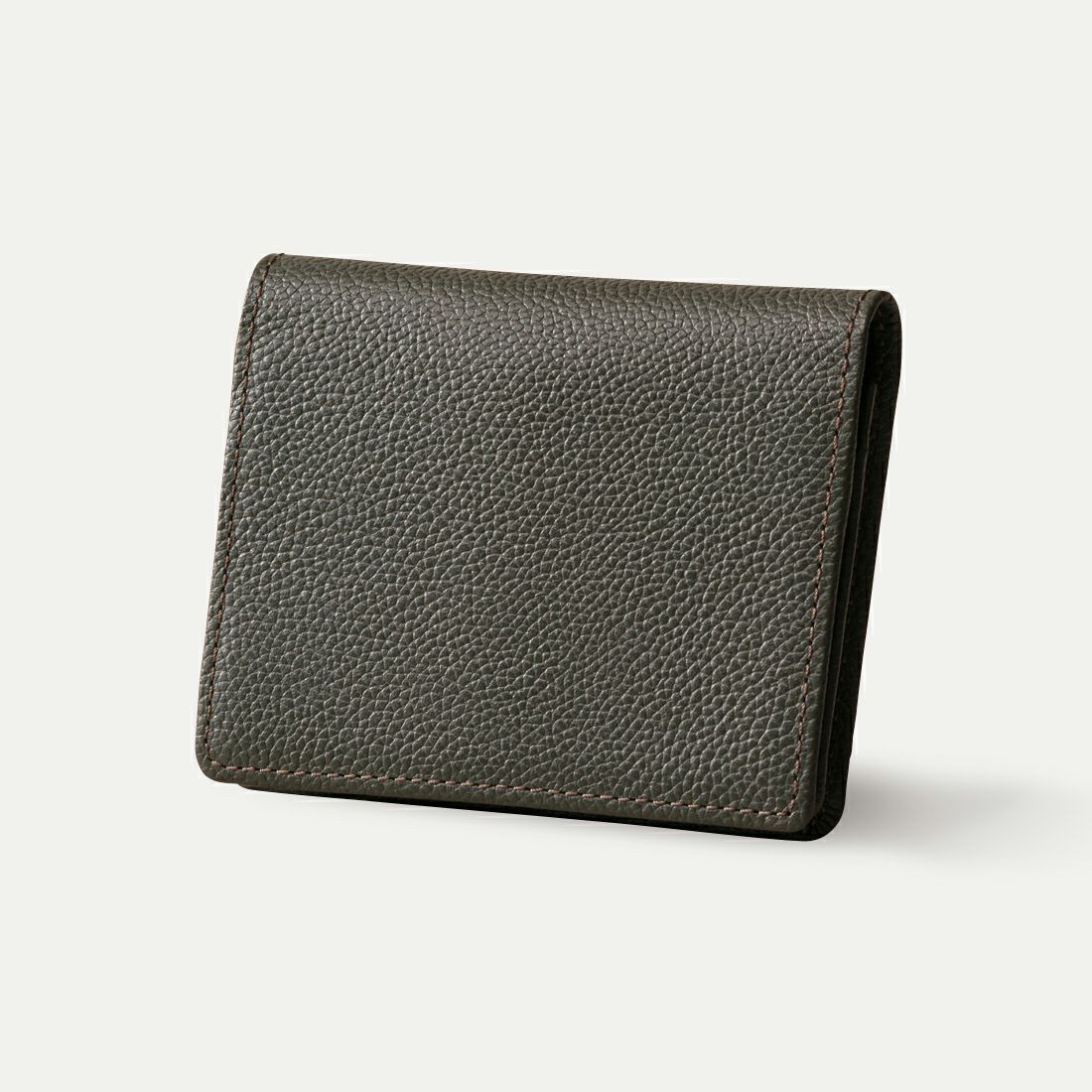 通しマチ名刺入れ_ブラックオリーブ
