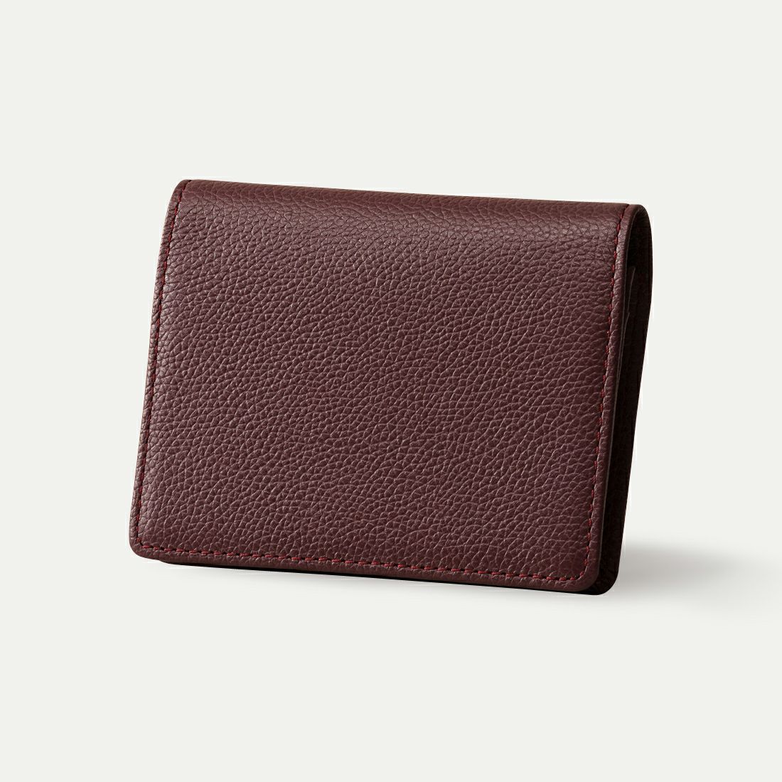 通しマチ名刺入れ_バーガンディー