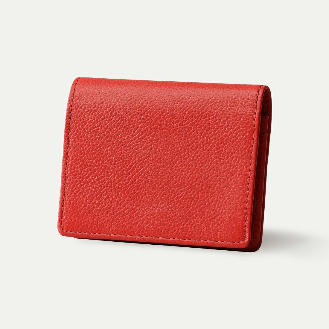 通しマチ名刺入れ_アンバーレッド