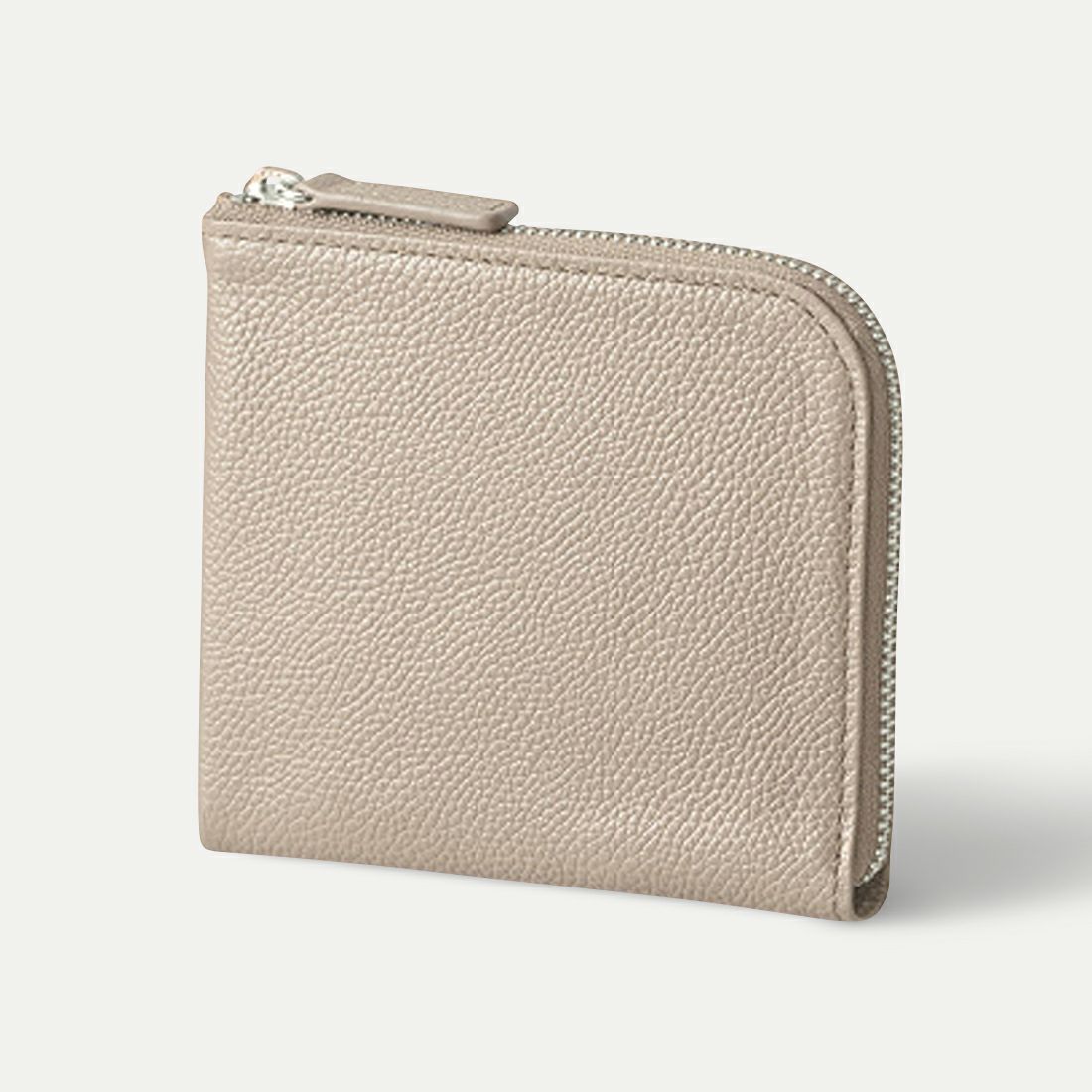 Ｌ字ファスナー財布_サンドベージュ