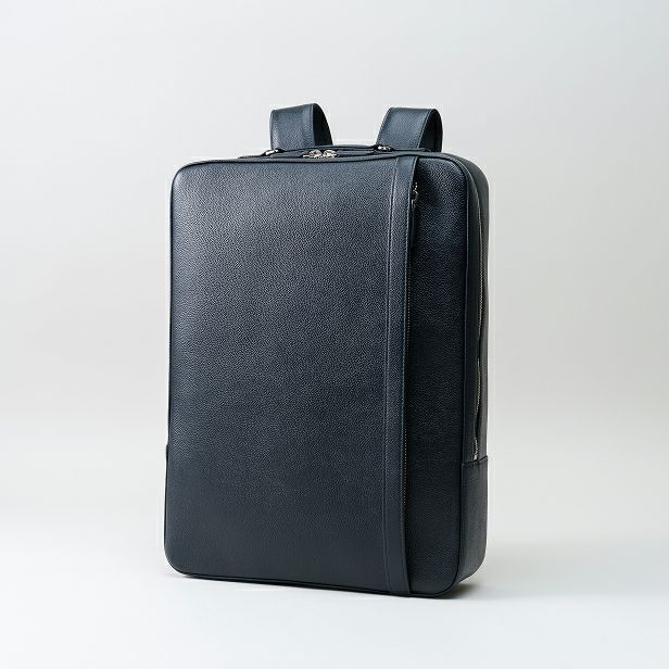 新品 本革 レザー ビジネスバック リュック GOLD MEN ブラック 黒 
