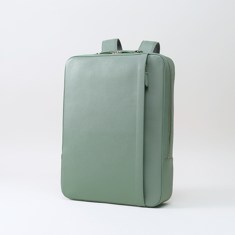 ビジネスバックパック_ミントグレー