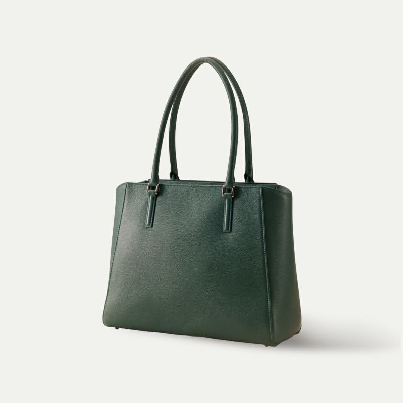 ビジネストートバッグ(トラピゾイド)_ティールブルー