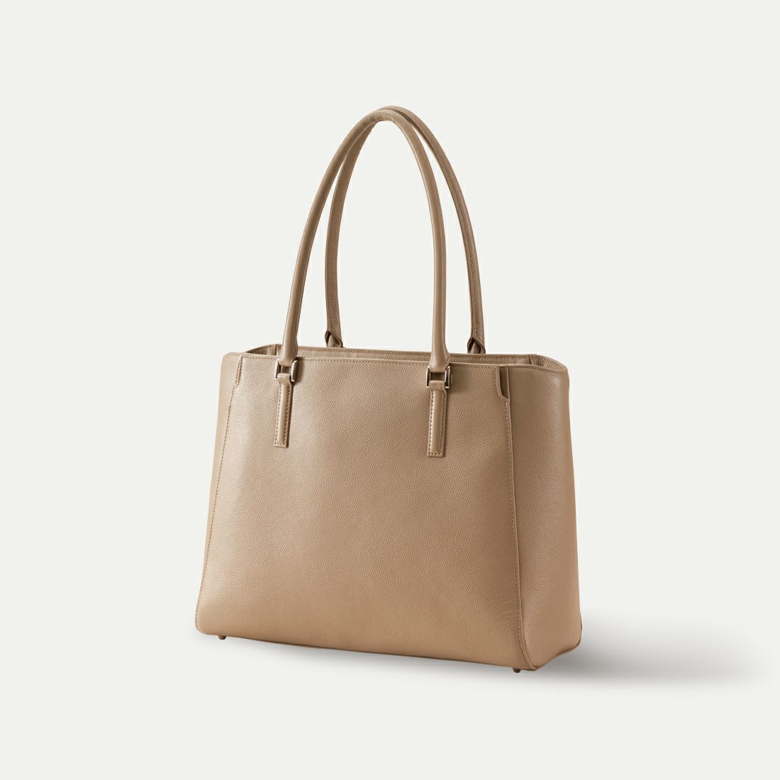 ビジネストートバッグ(トラピゾイド)_サンドベージュ