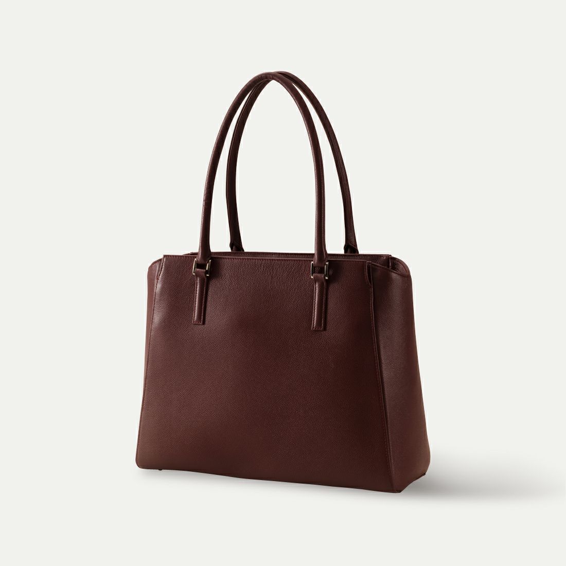 ビジネストートバッグ(トラピゾイド)_バーガンディー