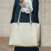 ビジネストートバッグ(トラピゾイド)_シエナキャメル