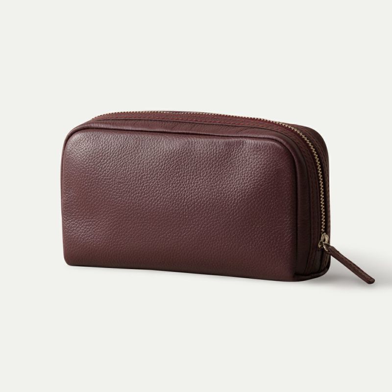 ボックスポーチ_バーガンディー