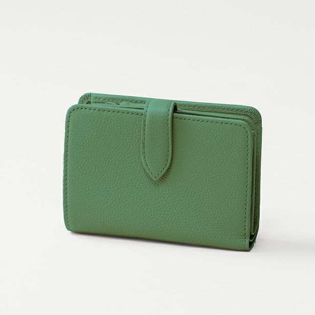 ミディアム二つ折り財布_アイビーグリーン