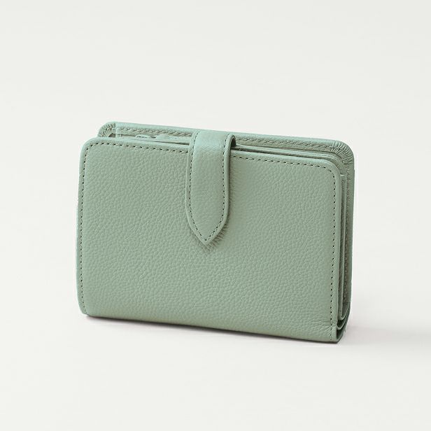 ミディアム二つ折り財布_ミントグレー