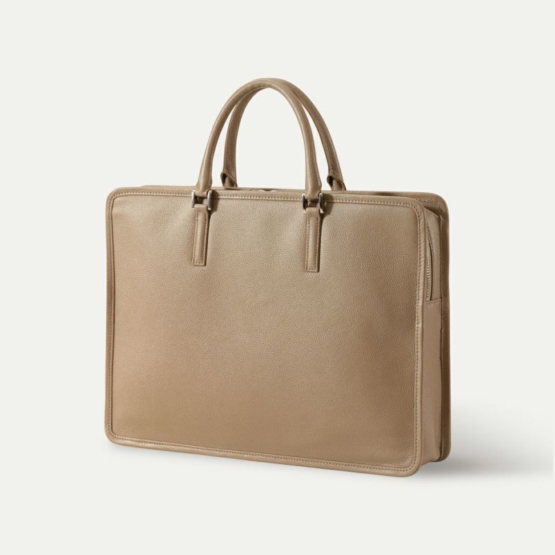 スリムビジネスバッグ(スクエア)_サンドベージュ