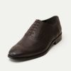 ビジネスシューズ(ストレートチップ・内羽根式・レザーソール)：ダークオーク