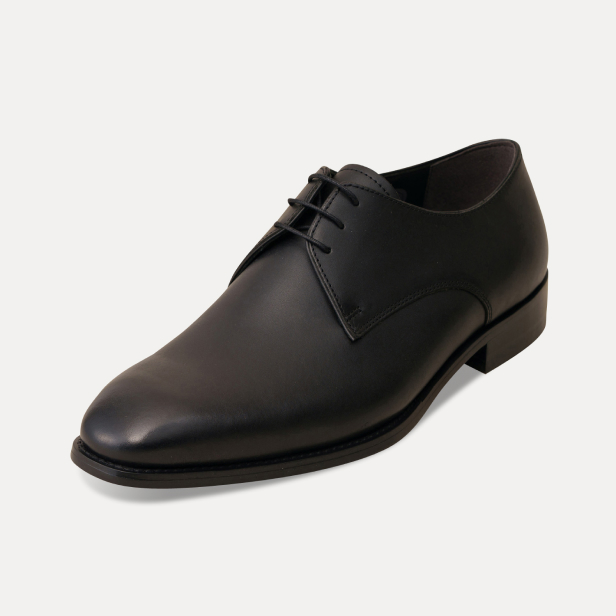 ビジネスシューズ(プレーントゥ・外羽根式・レザーソール)：ダークオーク