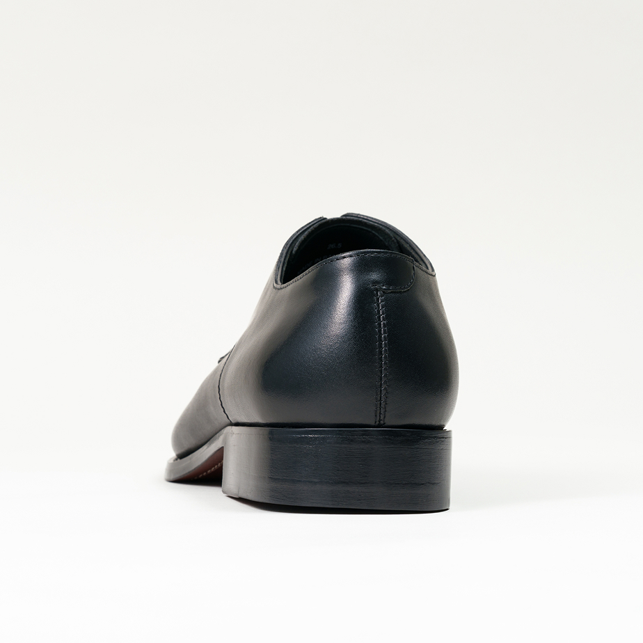 ビジネスシューズ(プレーントゥ・外羽根式・レザーソール)：ダークオーク