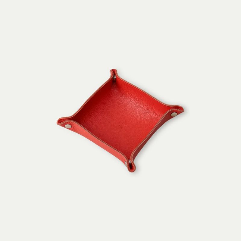 レザートレーS_アンバーレッド