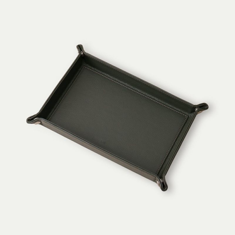 レザートレーM_ブラックオリーブ