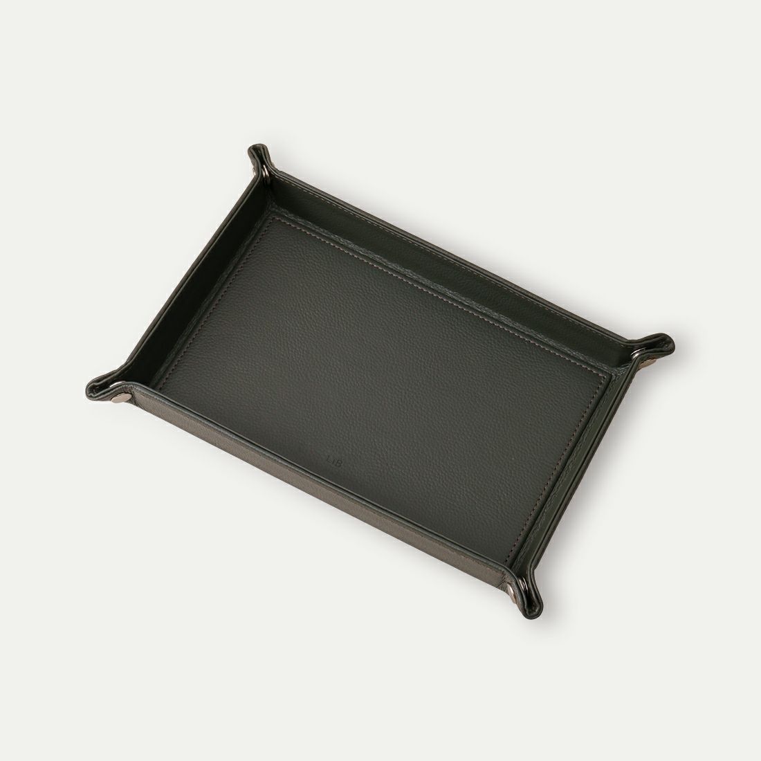 レザートレーM_ブラックオリーブ