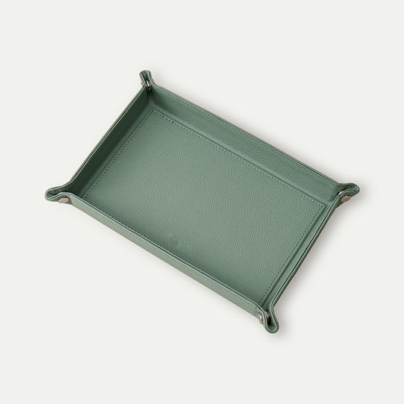 レザートレーM_ミントグレー