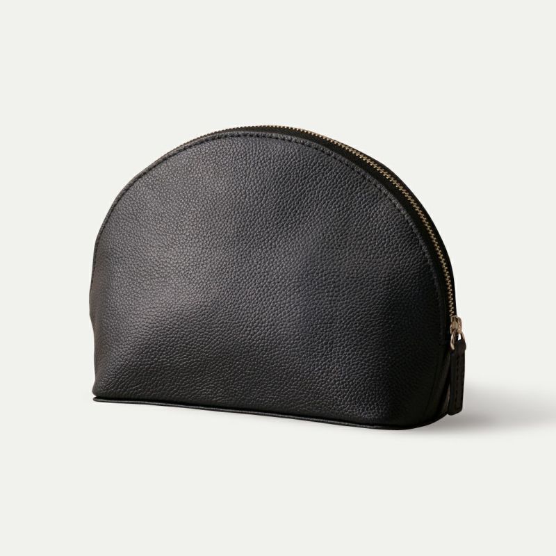 シェルポーチ_ホールブラック