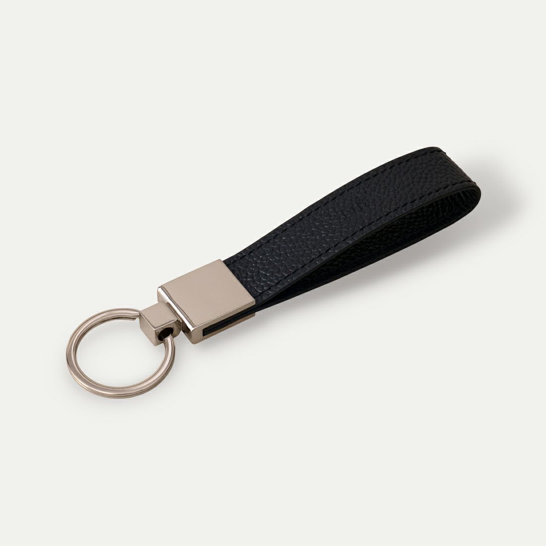 キーホルダー（ストレート）_ホールブラック