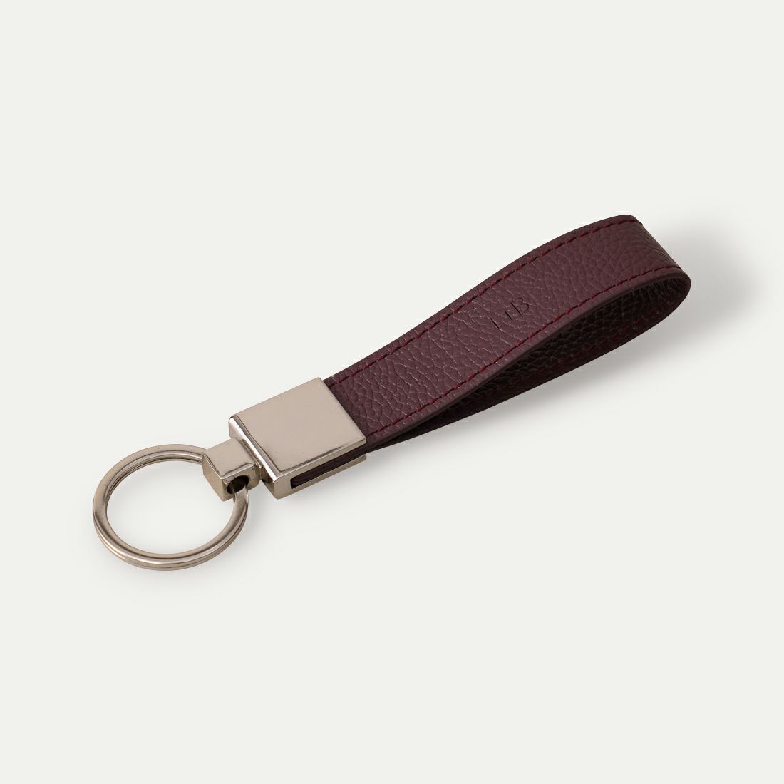キーホルダー（ストレート）_バーガンディー
