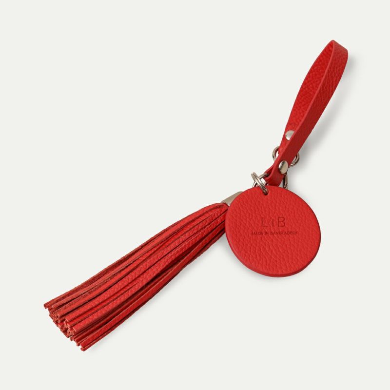 タッセルチャーム_アンバーレッド