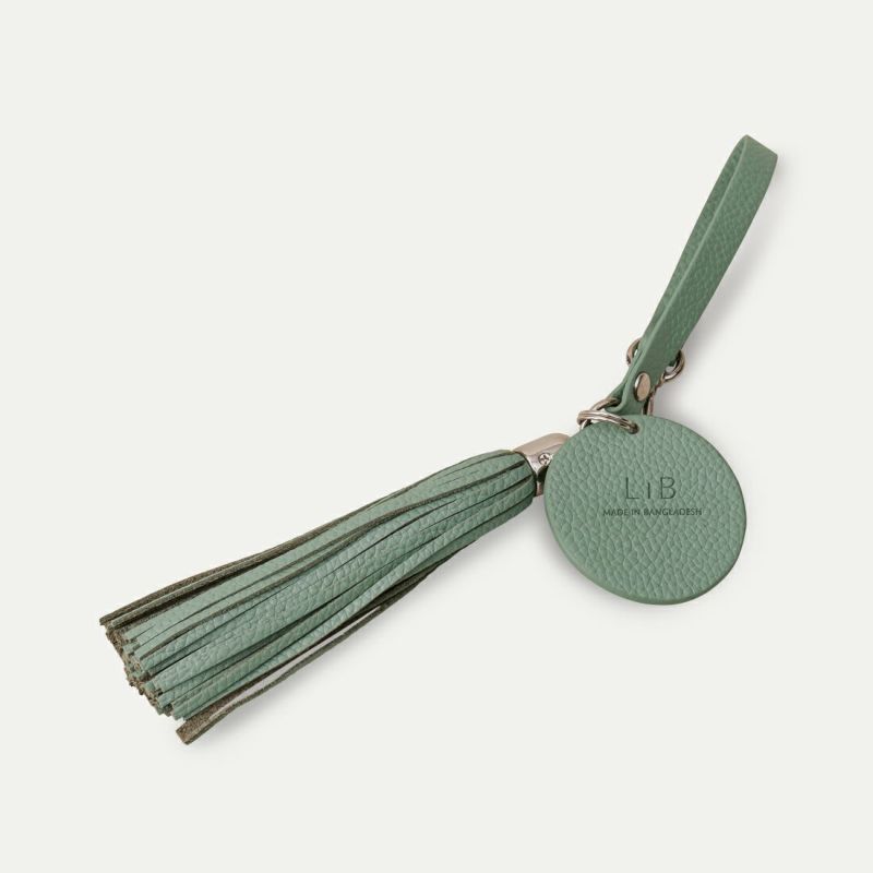 タッセルチャーム_ミントグレー