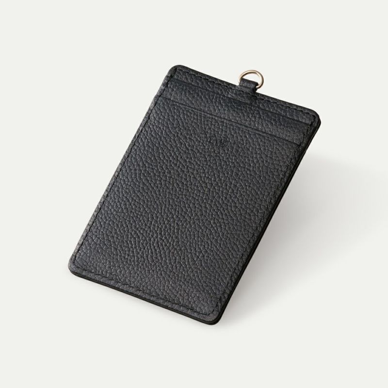 スリムパスケース本体_ホールブラック