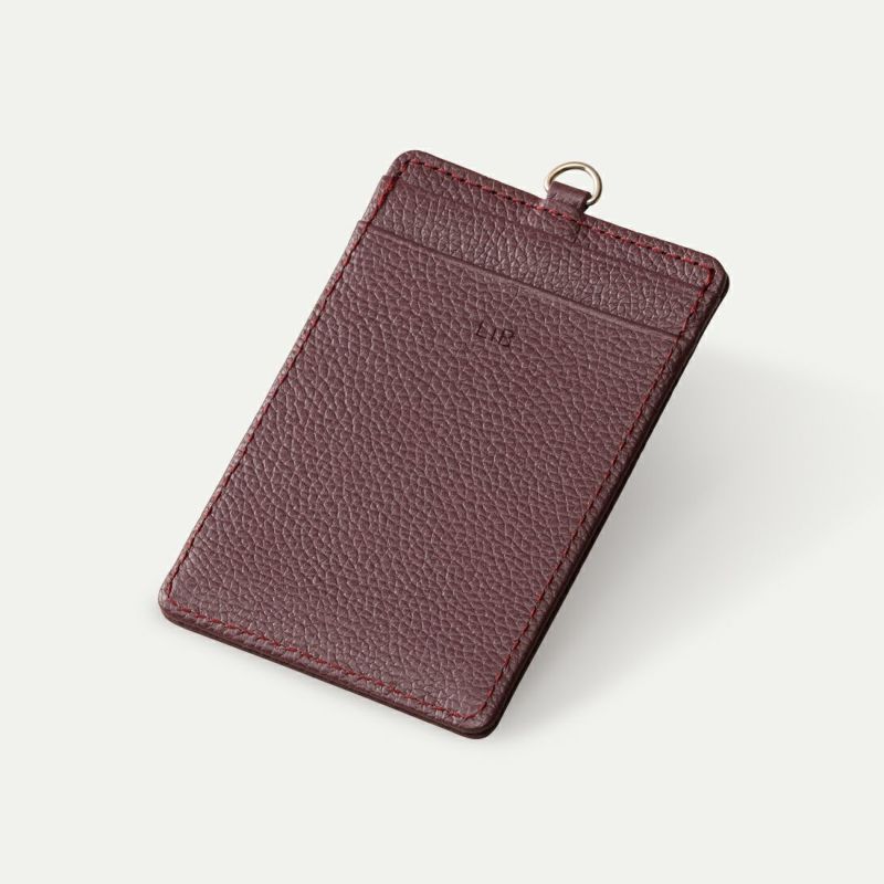 スリムパスケース本体_バーガンディー