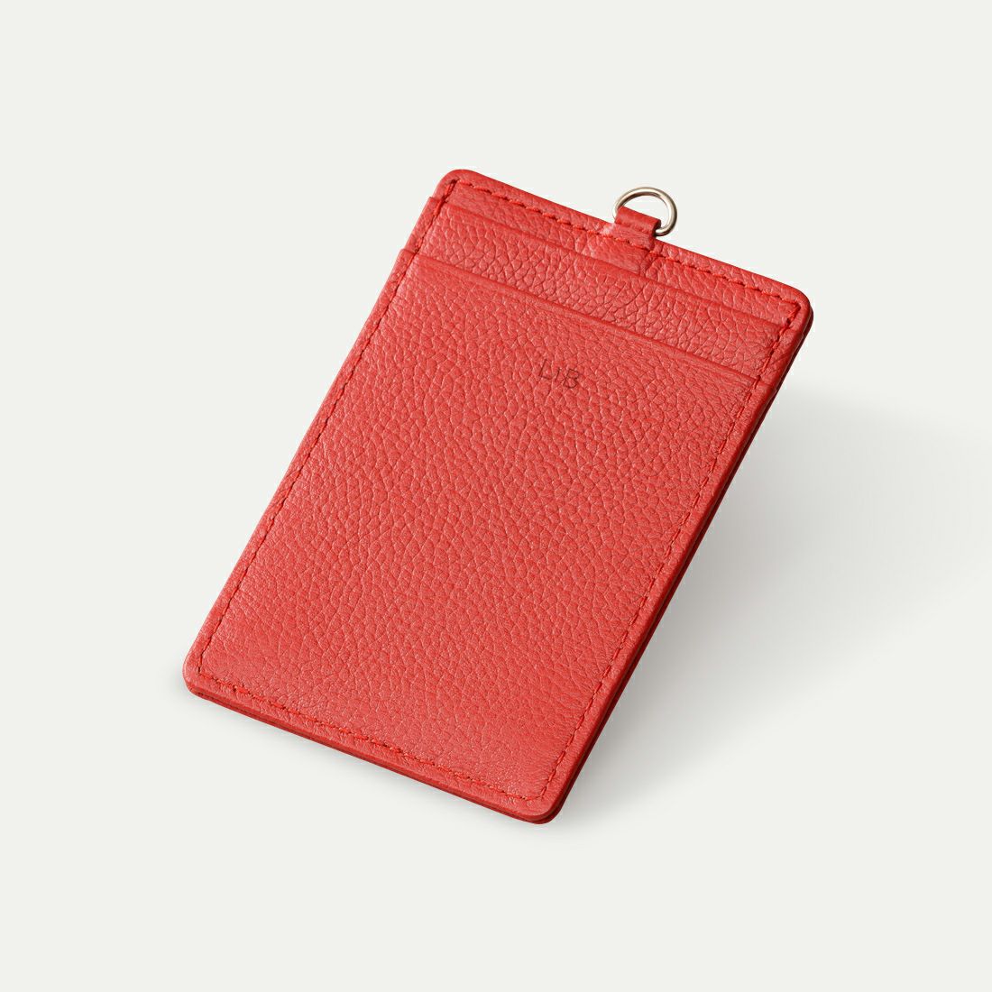 スリムパスケース本体_アンバーレッド